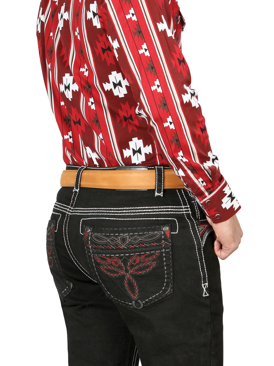 Pantalon Centenario Ec-M015 Mezclilla Negro 44968
