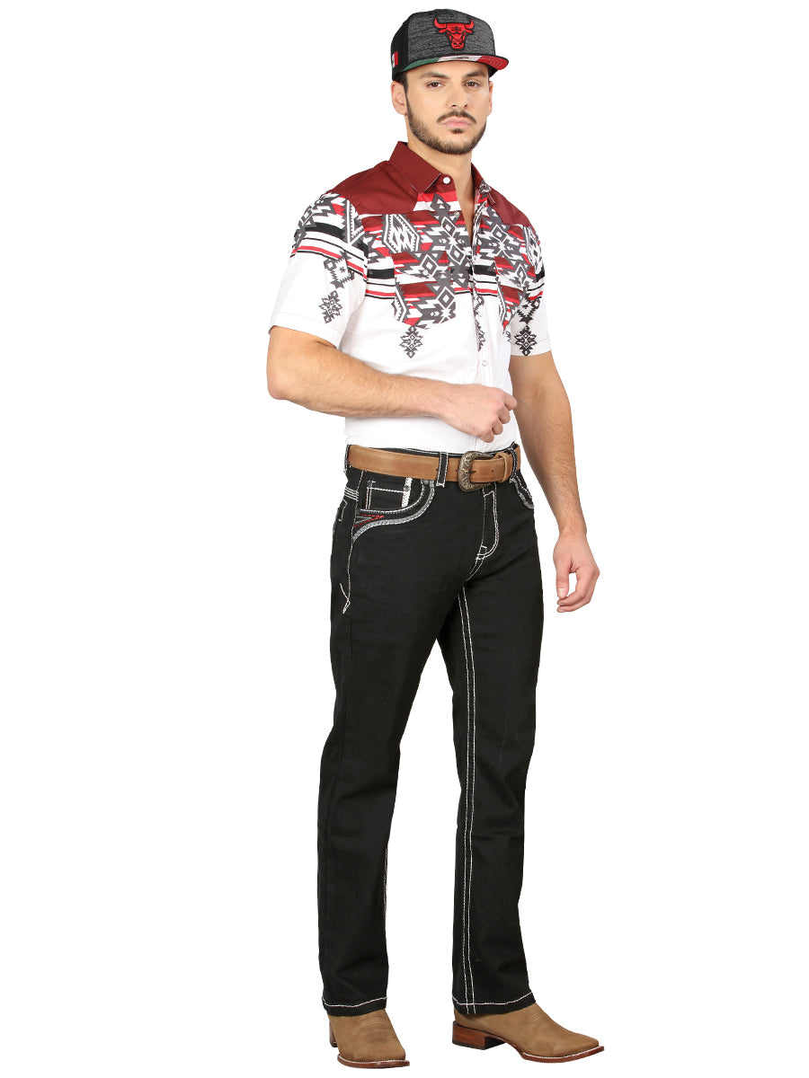 Pantalon Centenario Ec-M017 Mezclilla Negro 44972