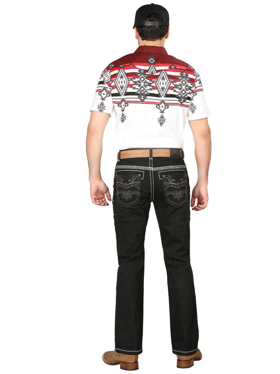 Pantalon Centenario Ec-M017 Mezclilla Negro 44972