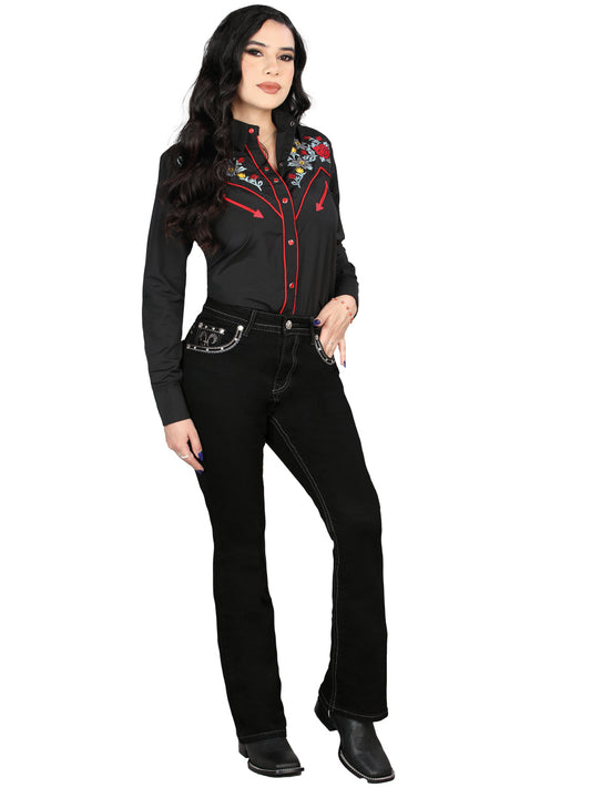 PANTALON CENTENARIO EC-W027 MEZCLILLA NEGRO 45030