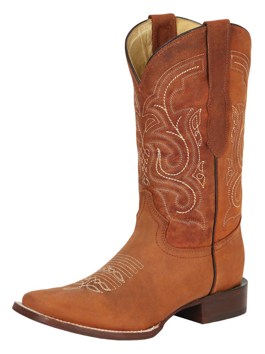 el General Caballero Rodeo Bota - Loco Piel - Cognac 45208
