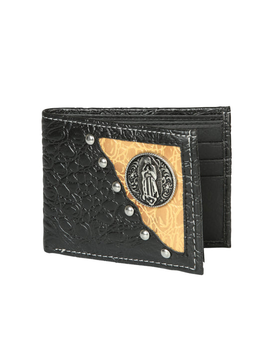 Cartera Imitacion El General Concho Piel Coco Negro 45272