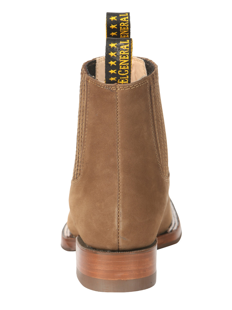 el General Caballero Tobillo Botas - Nobuk Café 45338