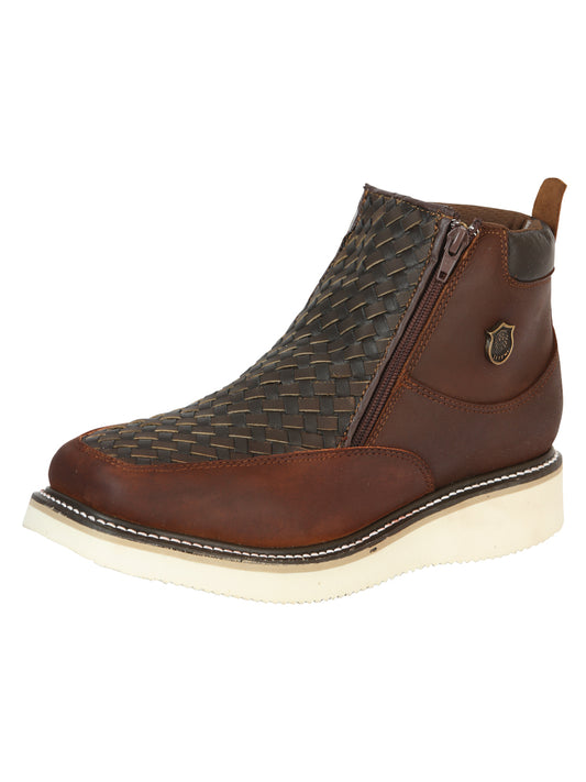 Zapato Doble Cierre Sefeni 504 Crazy Roble 45397