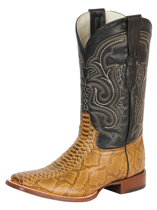 el General Caballero Pitón Imitación Rodeo Botas - Miel 45434