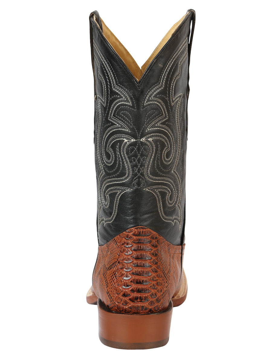 el General Caballero Pitón Imitación Rodeo Botas - Cognac 45435