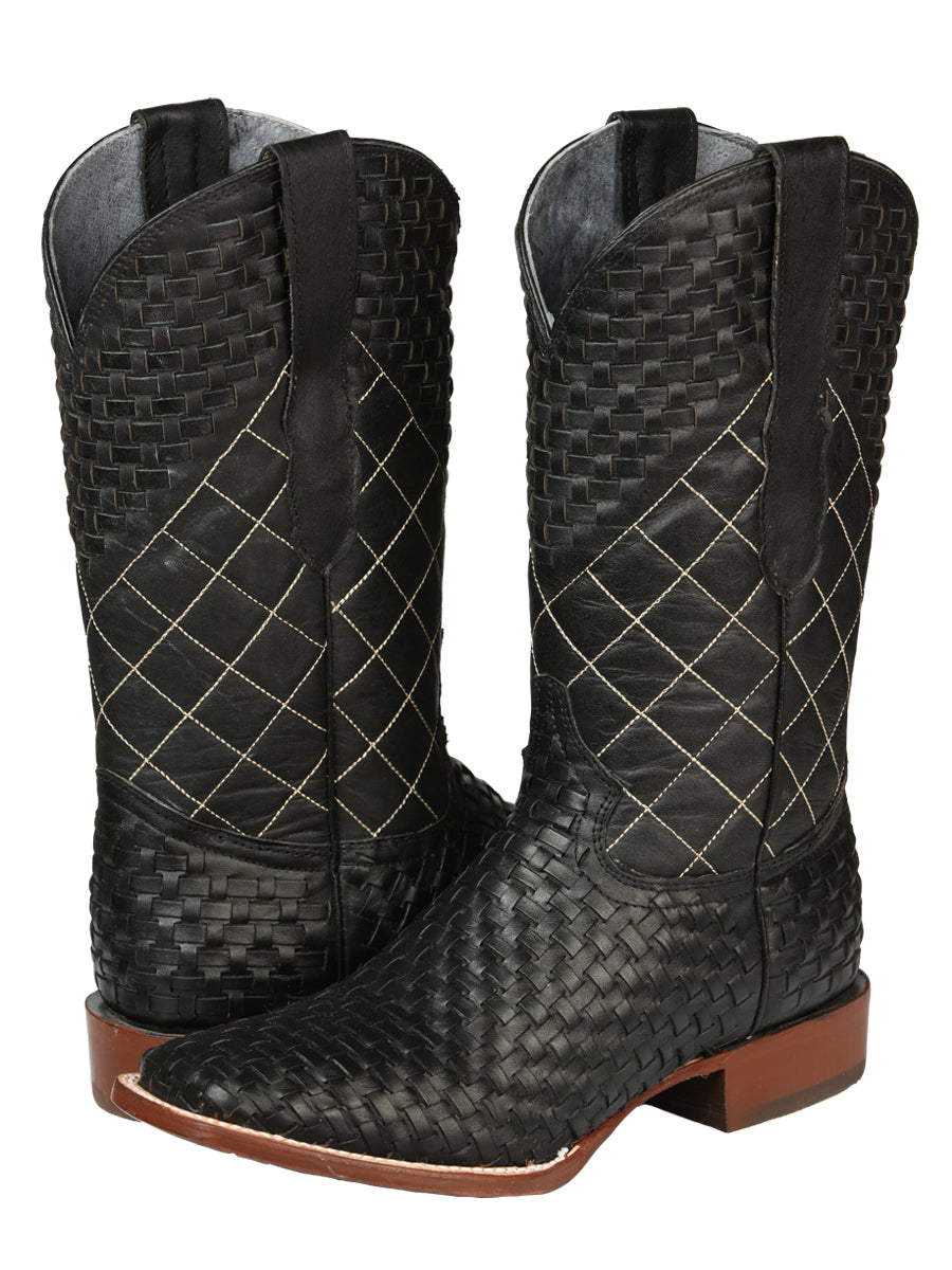 el General Caballero Rodeo Botas Petatillo Piel - Negro 45438