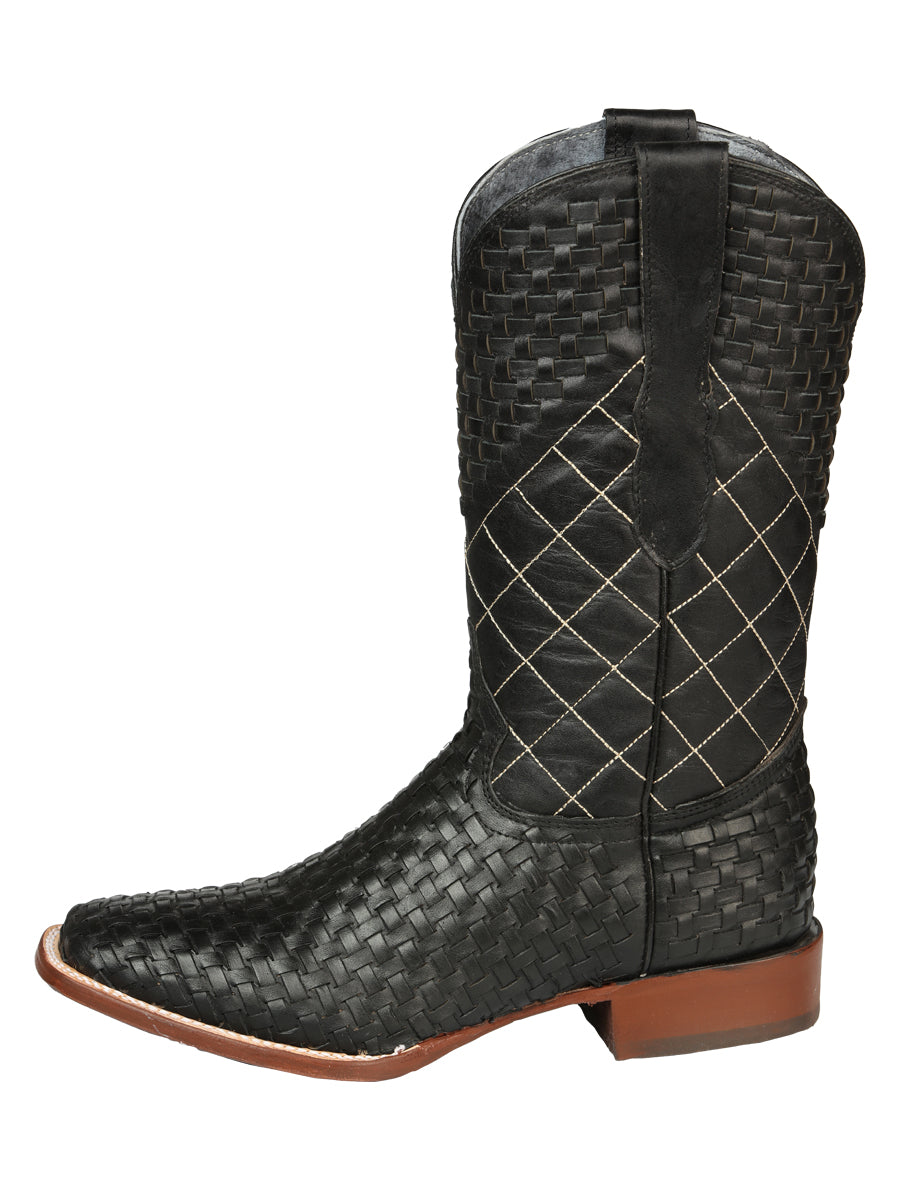el General Caballero Rodeo Botas Petatillo Piel - Negro 45438
