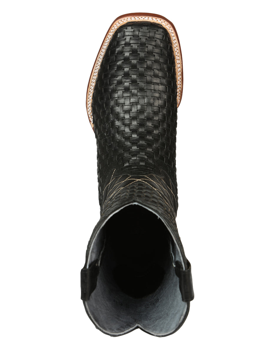 el General Caballero Rodeo Botas Petatillo Piel - Negro 45438