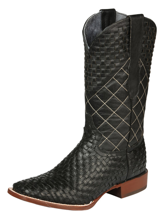 Bota Rodeo El General Pet30001 Piel Petatillo Negro 45438