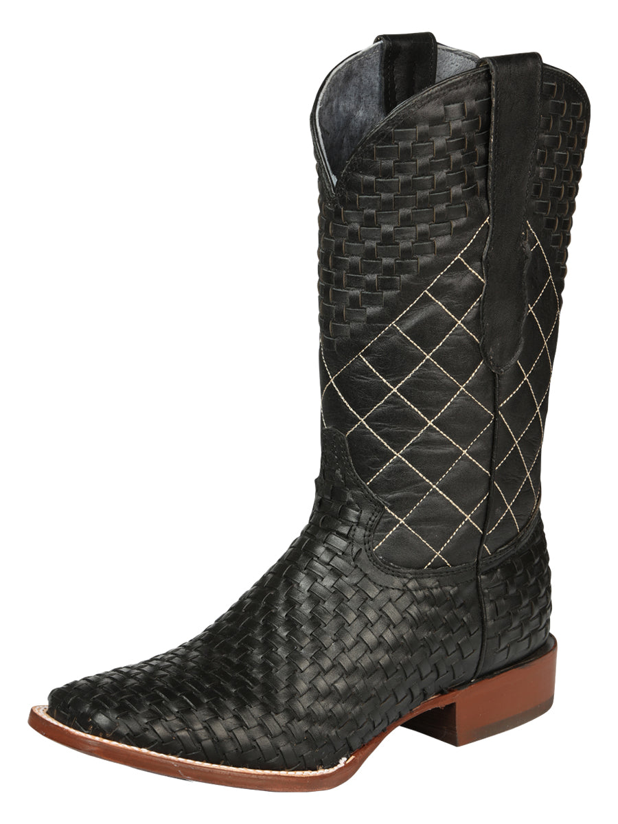 el General Caballero Rodeo Botas Petatillo Piel - Negro 45438