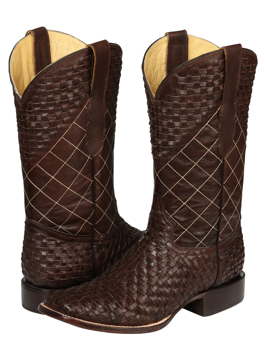 el General Caballero Rodeo Botas Petatillo Piel - Café 45440