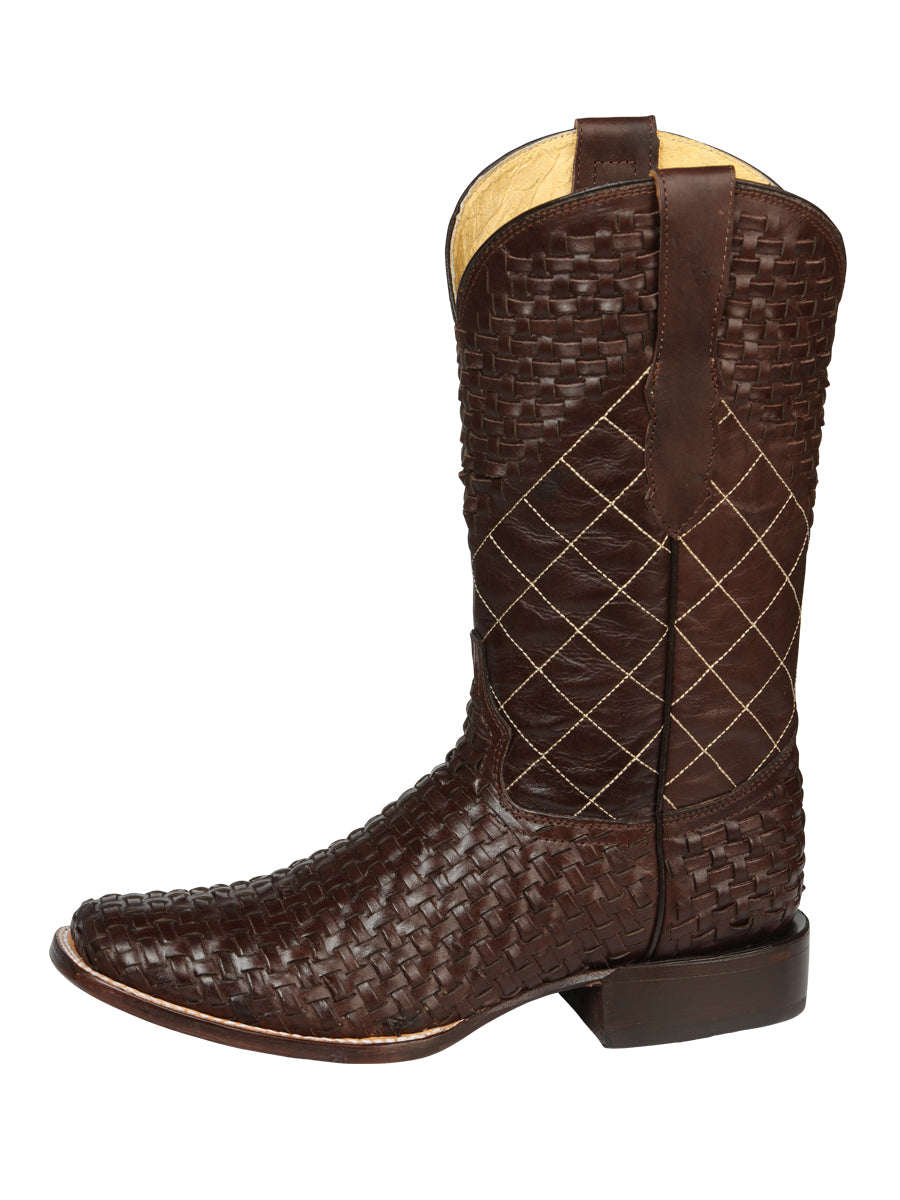 el General Caballero Rodeo Botas Petatillo Piel - Café 45440