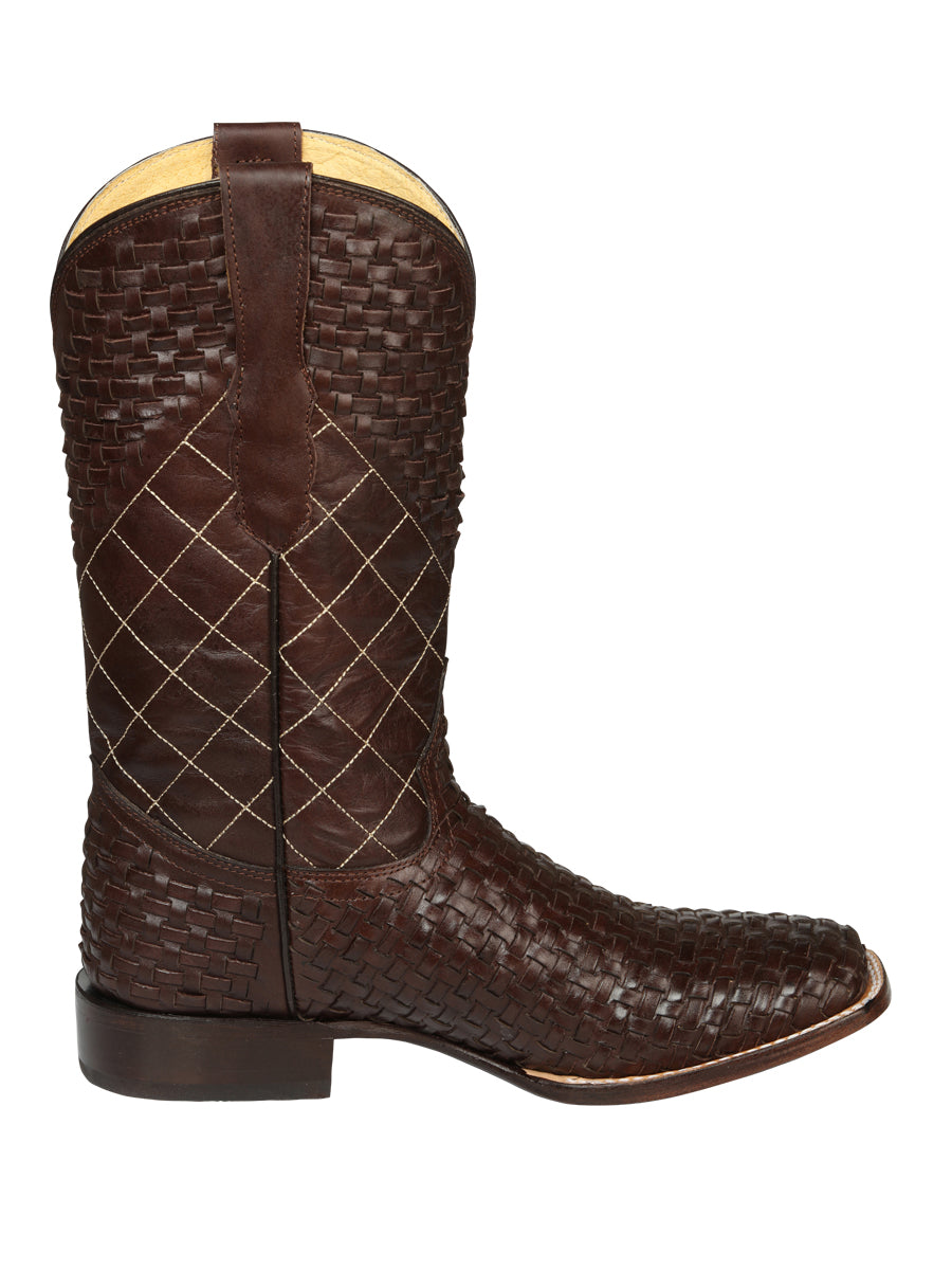 el General Caballero Rodeo Botas Petatillo Piel - Café 45440