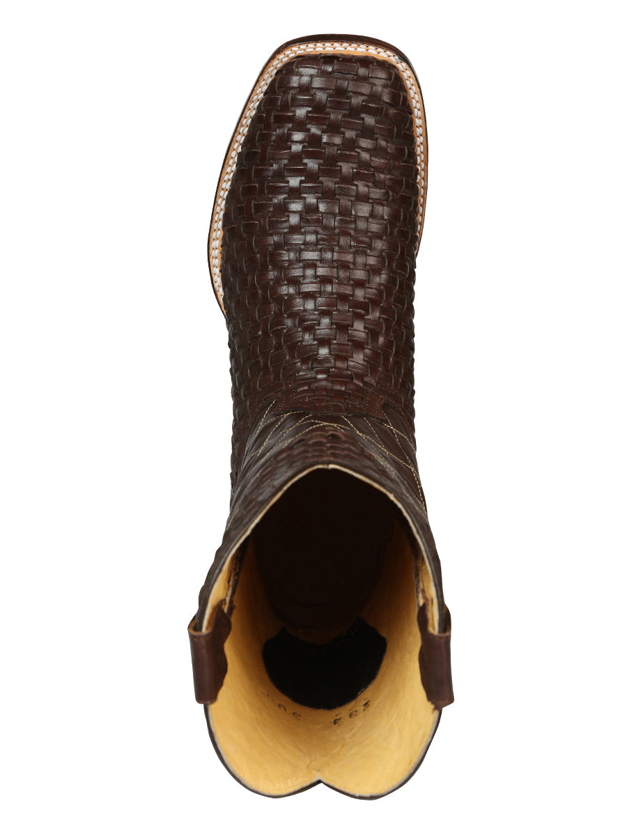el General Caballero Rodeo Botas Petatillo Piel - Café 45440