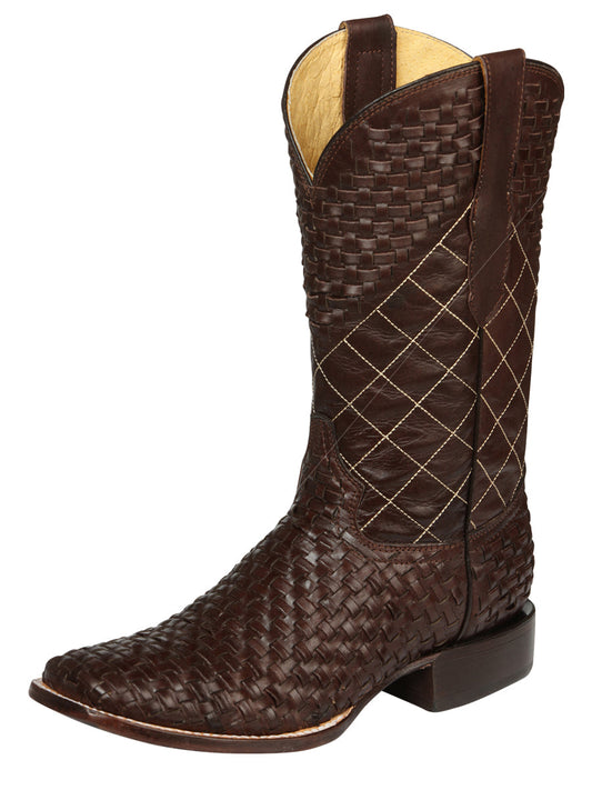 el General Caballero Rodeo Botas Petatillo Piel - Café 45440
