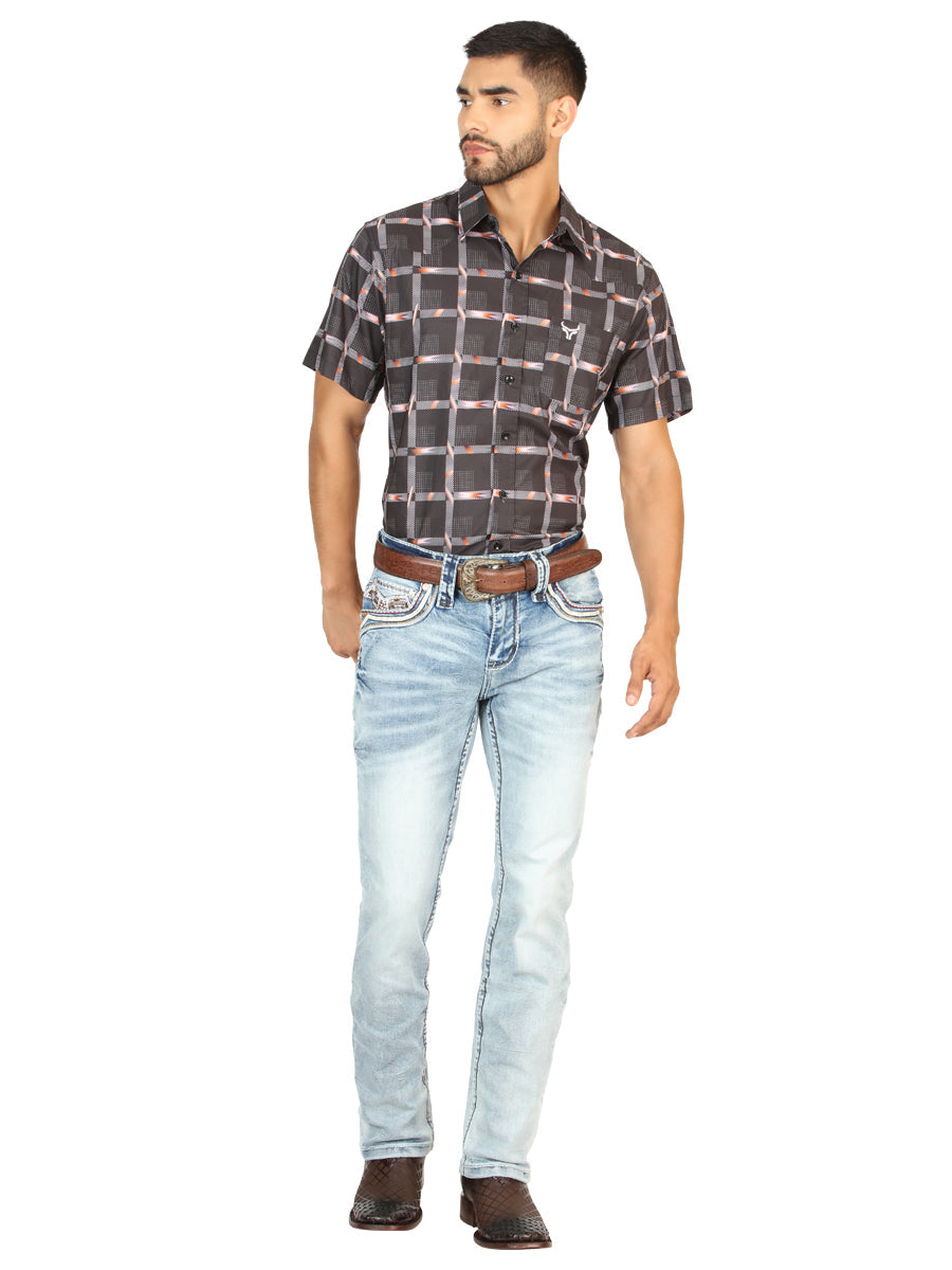 Centenario Caballero Premium Mezclilla Bota Cut Pantalón - Mediano Azul 45533
