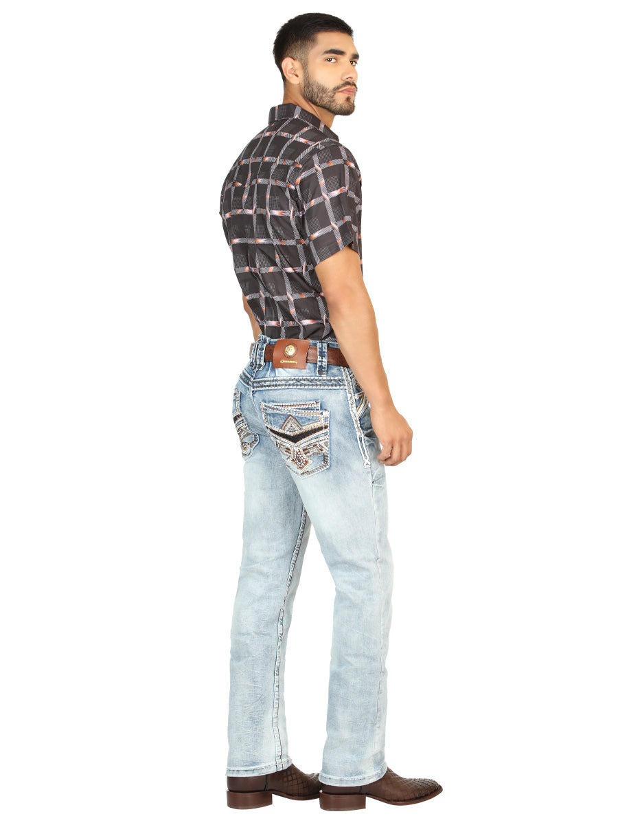 Centenario Caballero Premium Mezclilla Bota Cut Pantalón - Mediano Azul 45533
