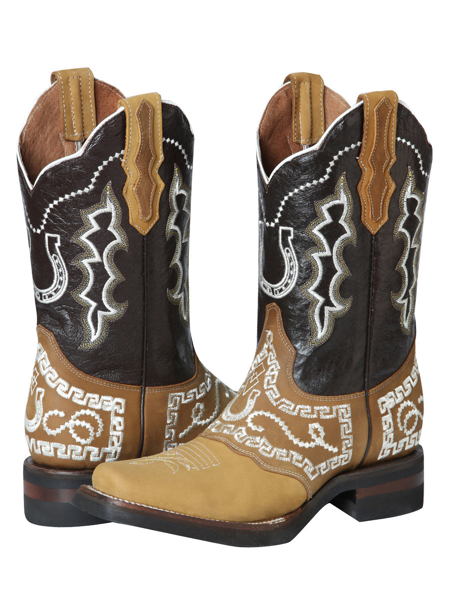 el General Rodeo Bota - Nobuk Miel con Bordado 51111