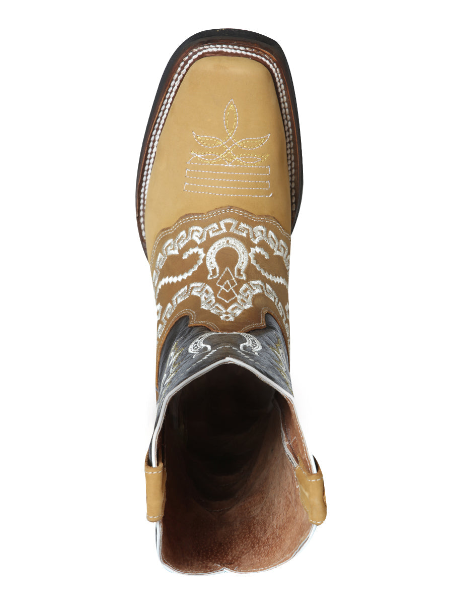el General Rodeo Bota - Nobuk Miel con Bordado 51111