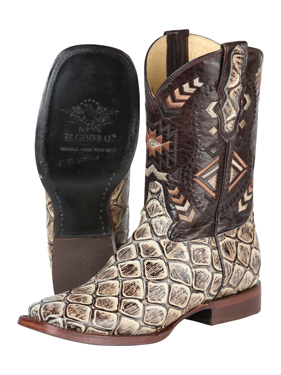 Bota Rodeo El General Cab-imit-3-5 Piel Bovino/imit. Monster Desert 51244