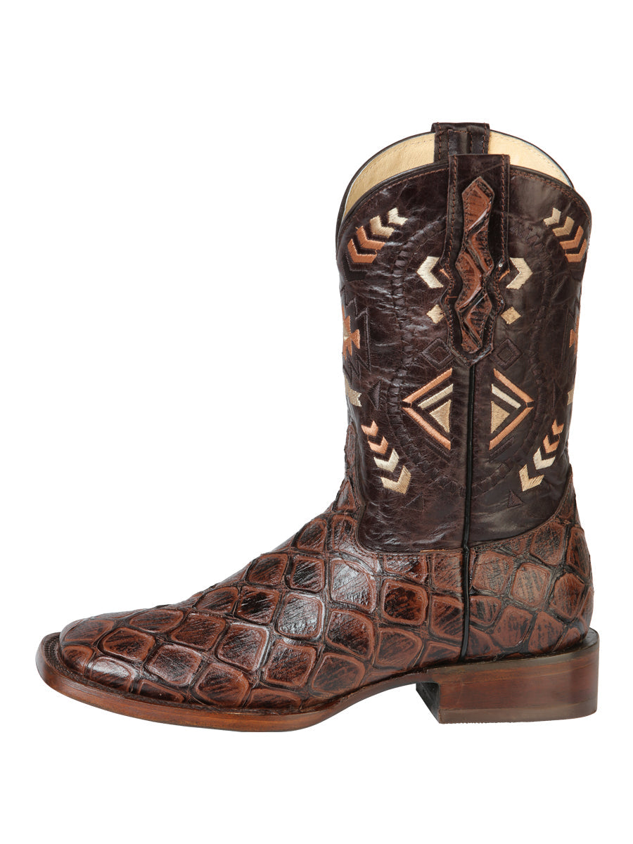 Bota Rodeo El General Cab-imit-3-1 Piel Bovino/imit. Monster Cafe 51246