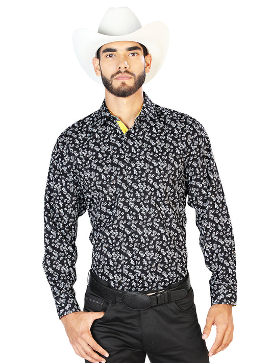 Camisa Casual Manga L CENTENARIO 7001 95% POLIESTER 5% SPANDEX Negro 126264