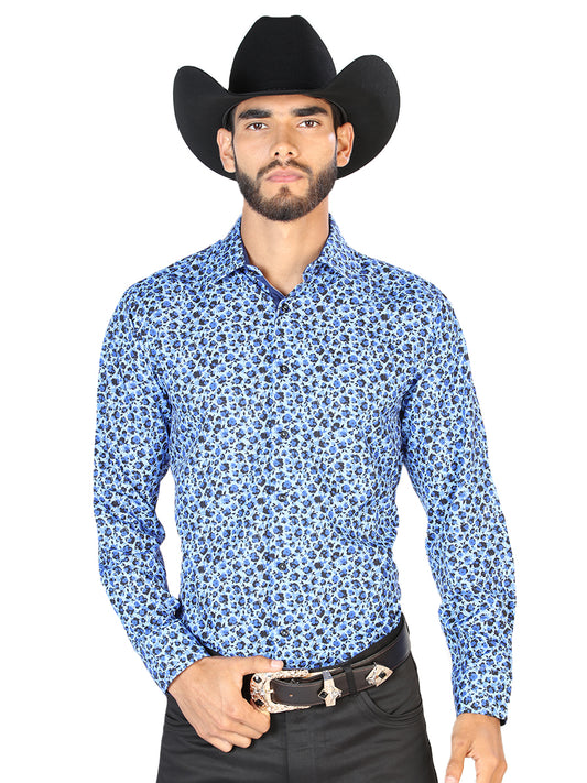 Camisa Casual L/ Manga CENTENARIO 7001 95% POLIÉSTER 5% SPANDEX AZUL CLARO 126266