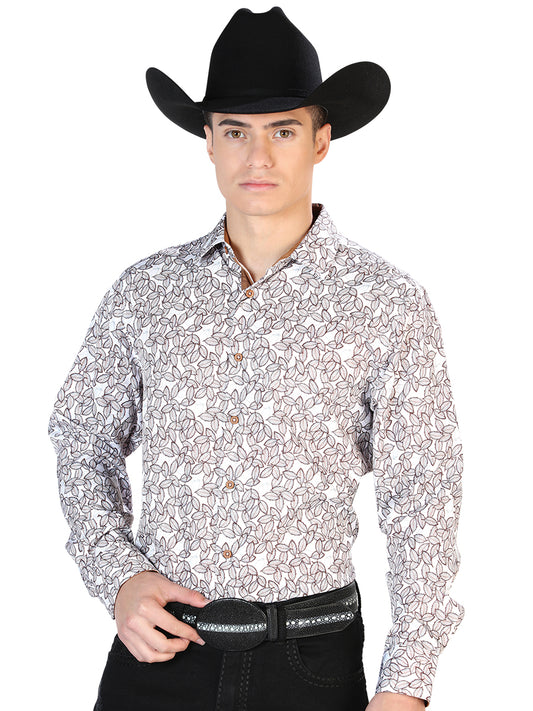 Camisa Casual L/ Manga CENTENARIO 7001 95% POLIESTER 5% SPANDEX BLANCO 126272