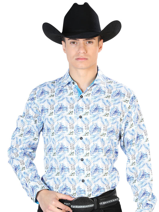 Camisa Casual Manga Larga Centenario 7001 95% Poliéster 5% Elastano Blanco 126277