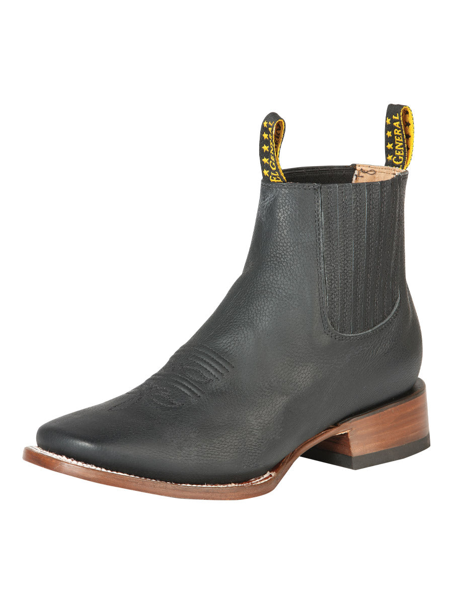 Botin El General 8926c Piel Cimarron Negro 126610
