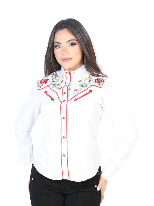 Camisa Vaquera Mujer El Señor de los Cielos No.8 65% POLIÉSTER 35% ALGODÓN BLANCO 126686