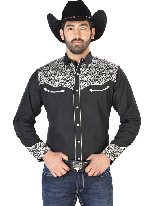 Camisa Vaquera L/ Manga El Señor de los Cielos No.14 65% POLIÉSTER 35% ALGODÓN Negro 126704