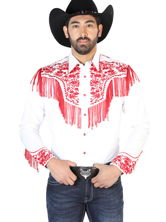 CAMISA VAQUERA MANGA LARGA El Señor de los Cielos No.15 65% POLIÉSTER 35% ALGODÓN BLANCO 126708