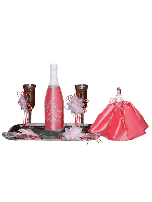 Set De Brindis Mis Xv Primaveras Estrellas Varios Coral 600109