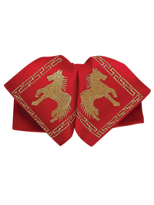 Adulto Mexicano Charro Moño 100% Poliéster Rojo/dorado 600122