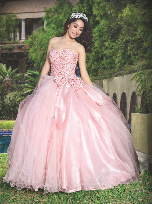 Vestido De Quinceañera Mis Xv Primaveras Col B-03 100% Poliester Piñon 600322