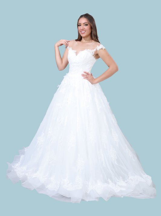 Vestido Mis Xv Primaveras 009 100% Poliéster Marfil 600999