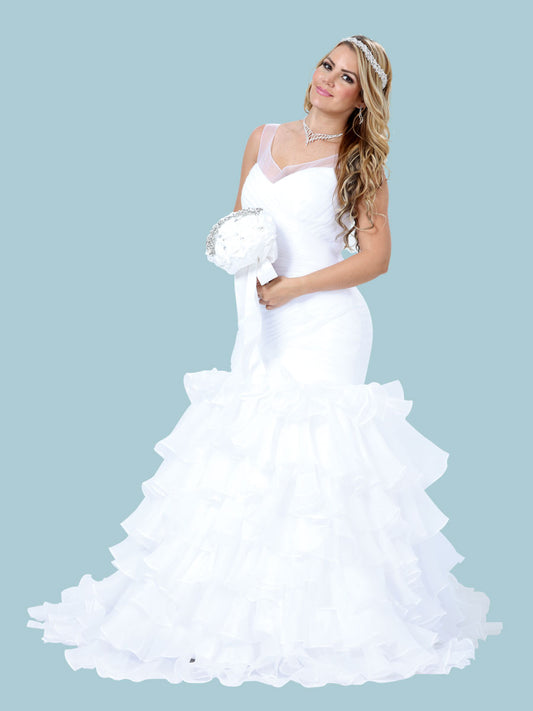 Vestido Mis Xv Primaveras 013 100% Poliester Blanco 601003