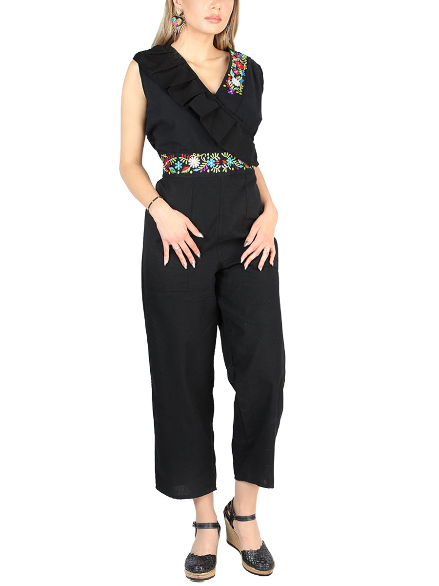 Palazzo Artesanal Tienda Charro Olan Diagonal 100% Algodon Negro 604047