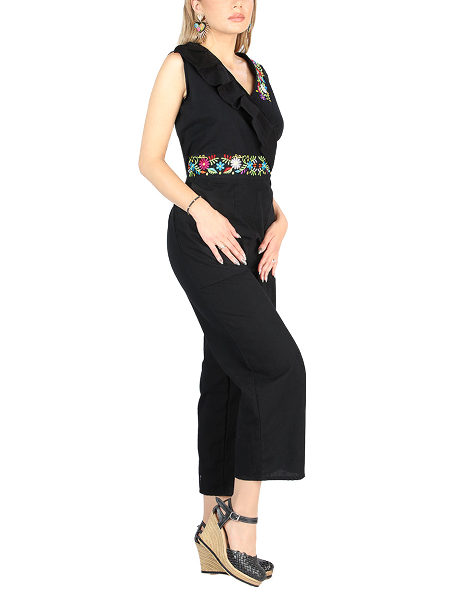 Palazzo Artesanal Tienda Charro Olan Diagonal 100% Algodon Negro 604047