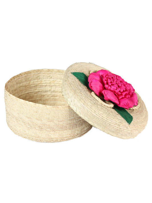 Tortilleros Mexico Artesanal Tapa 100% Palma Fucsia 604111