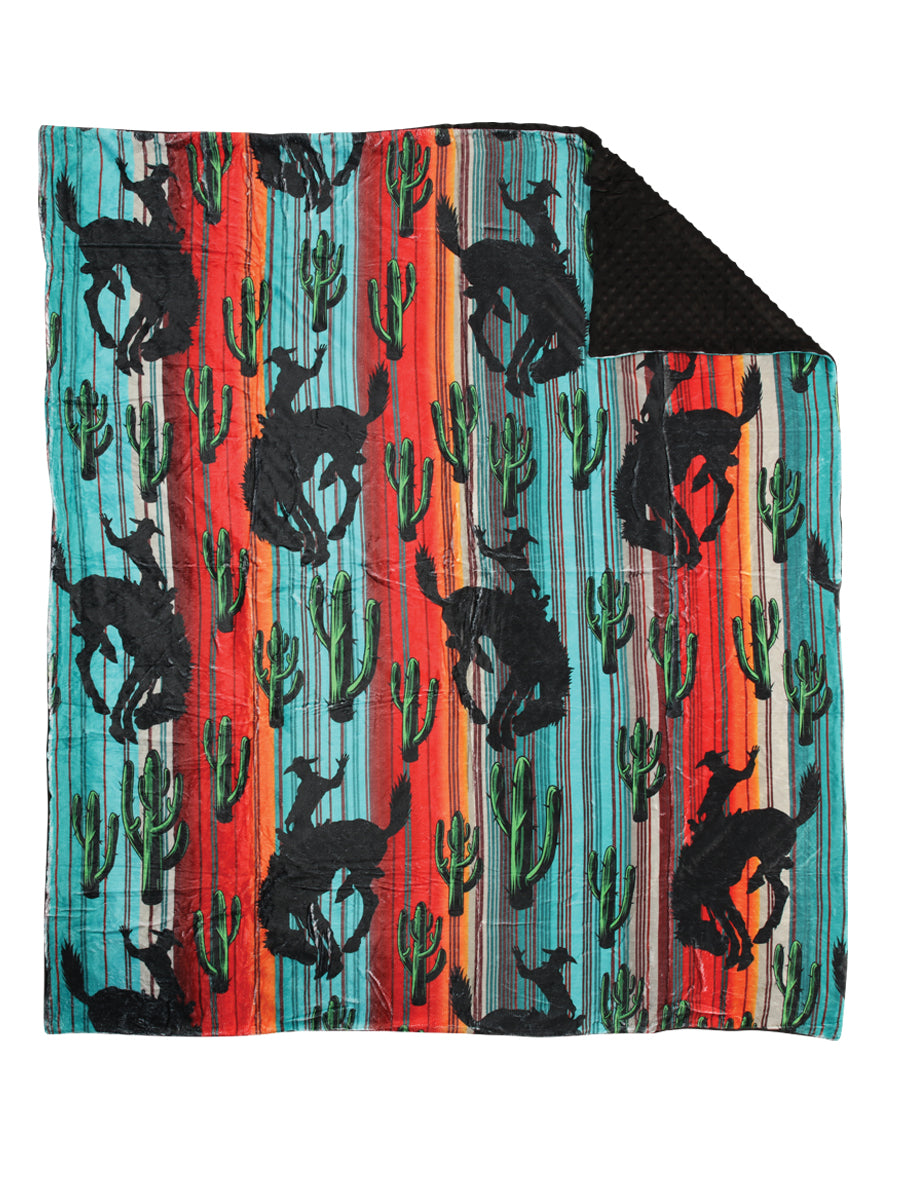 Mantas Bull Rider El General Western Wear Syg-006-3 Tela Azul/Rojo 702085